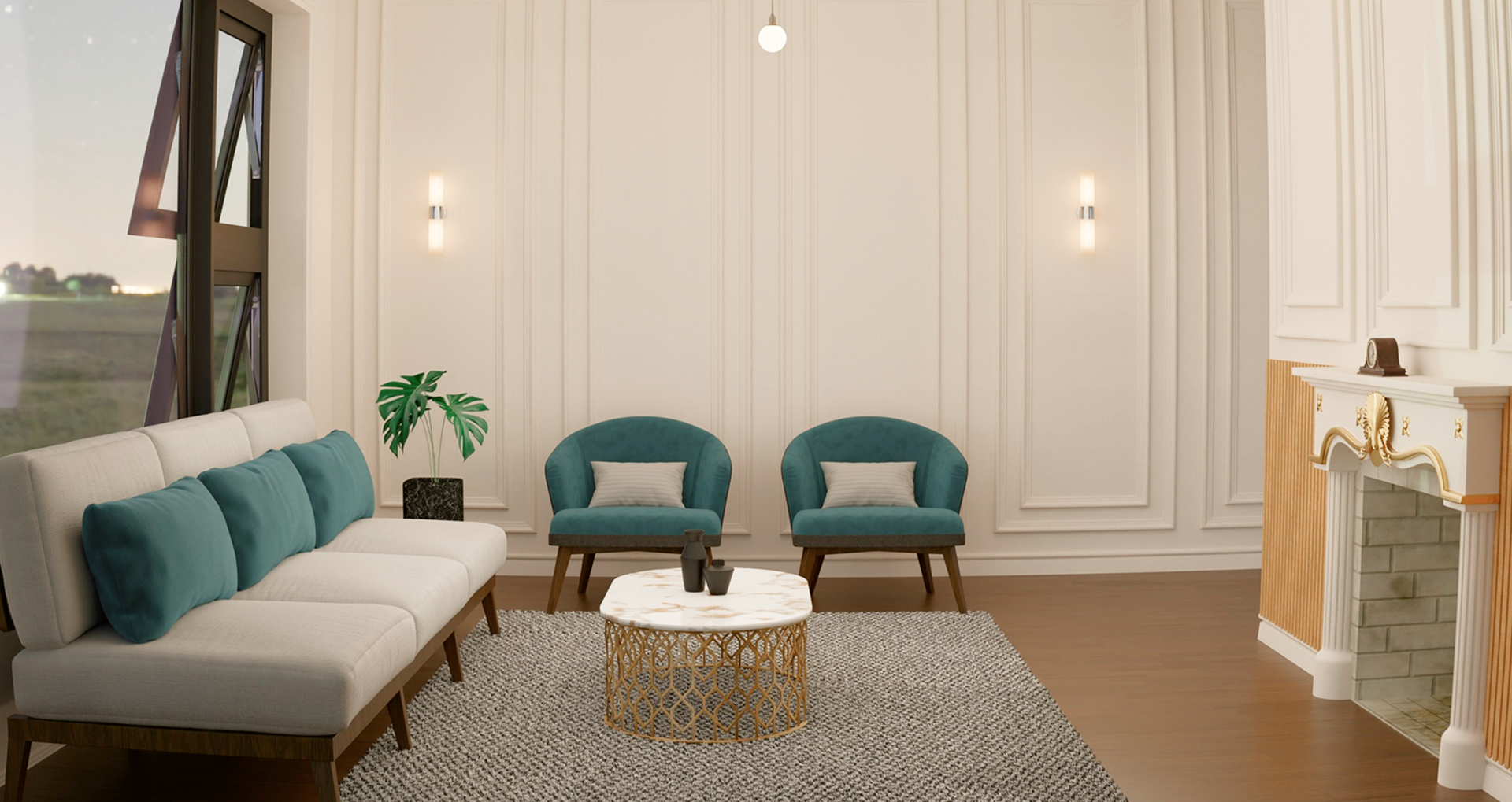 Shutters in Living Room