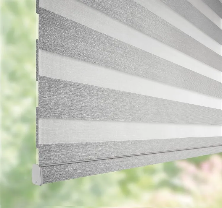 Hunterdouglas Banded Zebrashades Gray Detail Fashioninteriors 2020