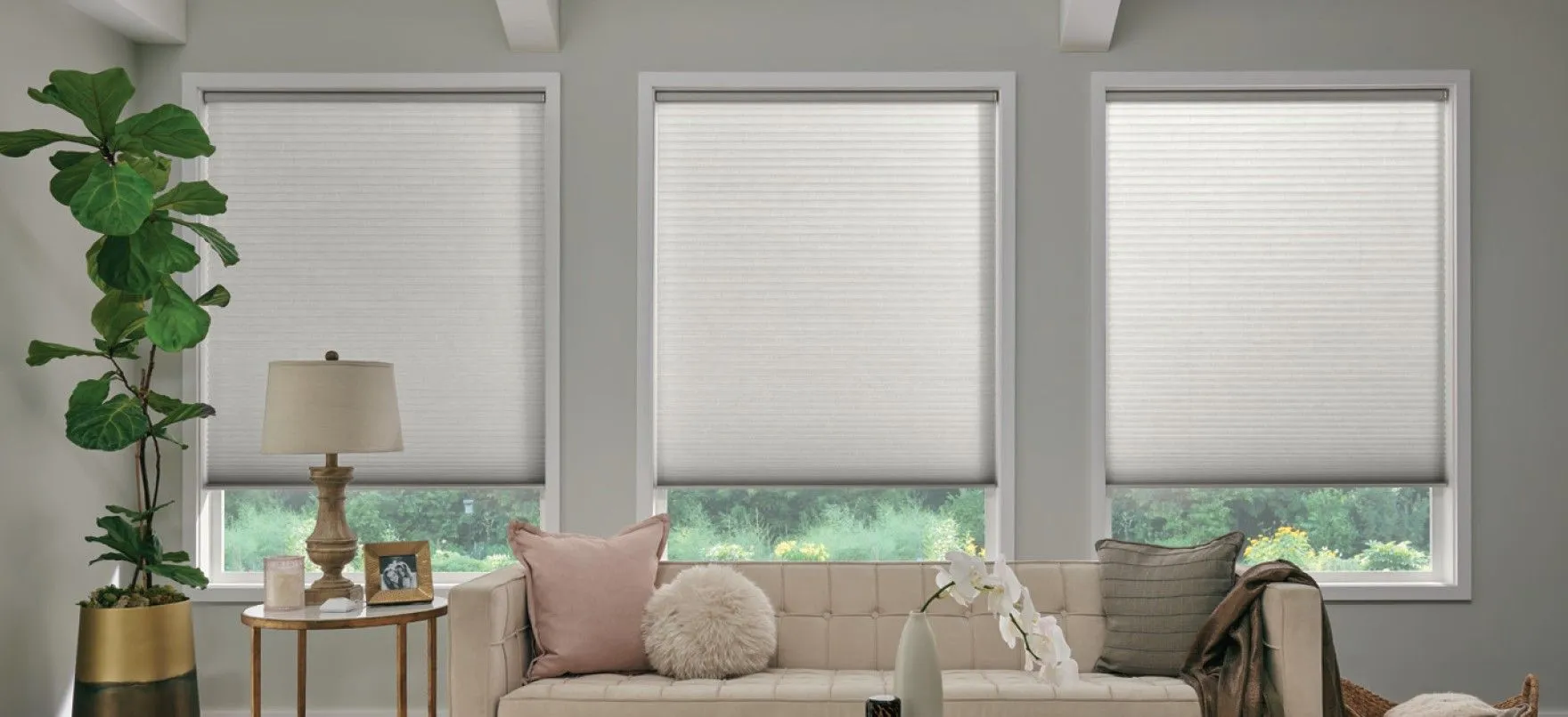 Alta Honeycomb Shades Livingroom Fashioninteriors
