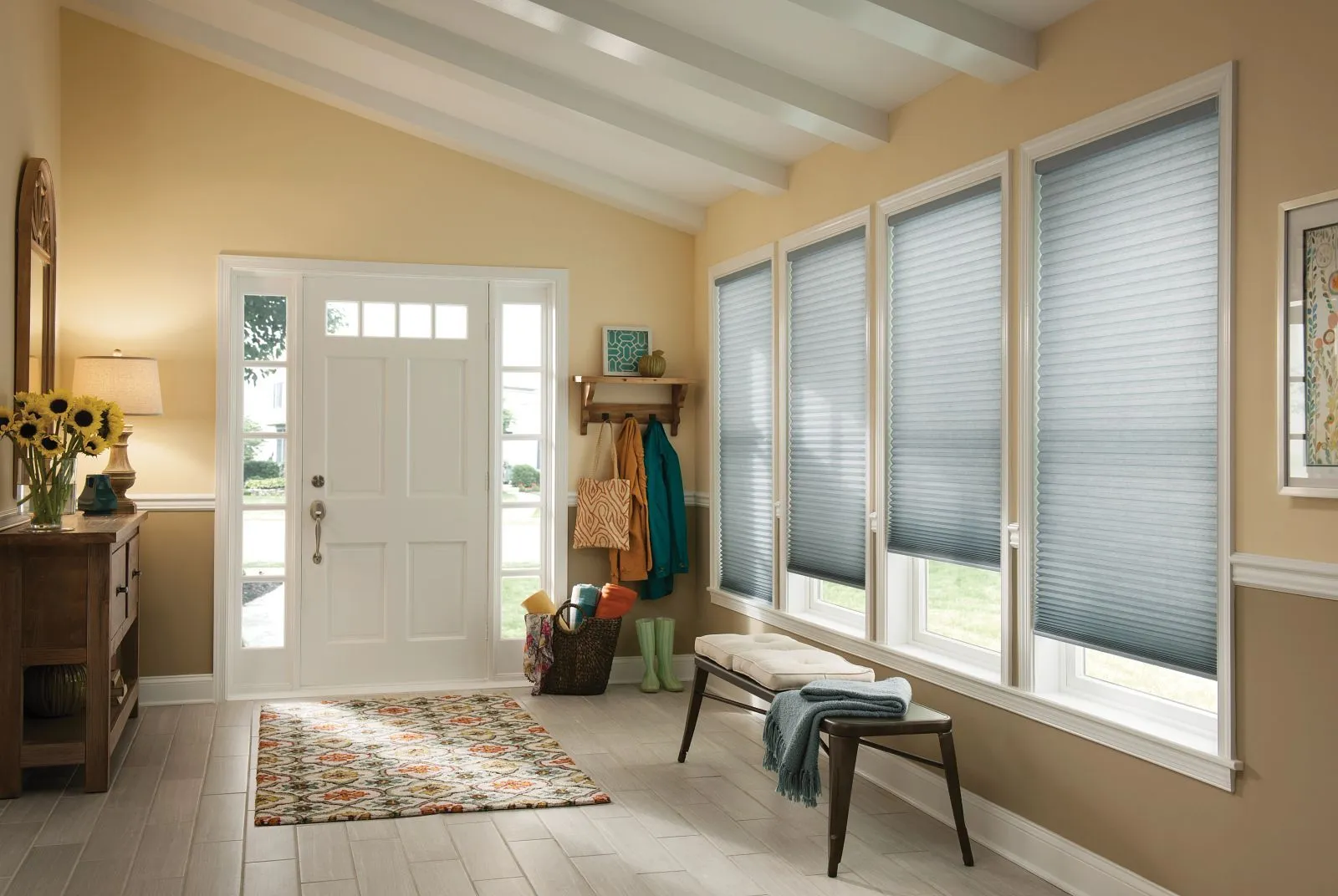 Alta Honeycomb Shades Motorized Entryway Fashioninteriors 2025