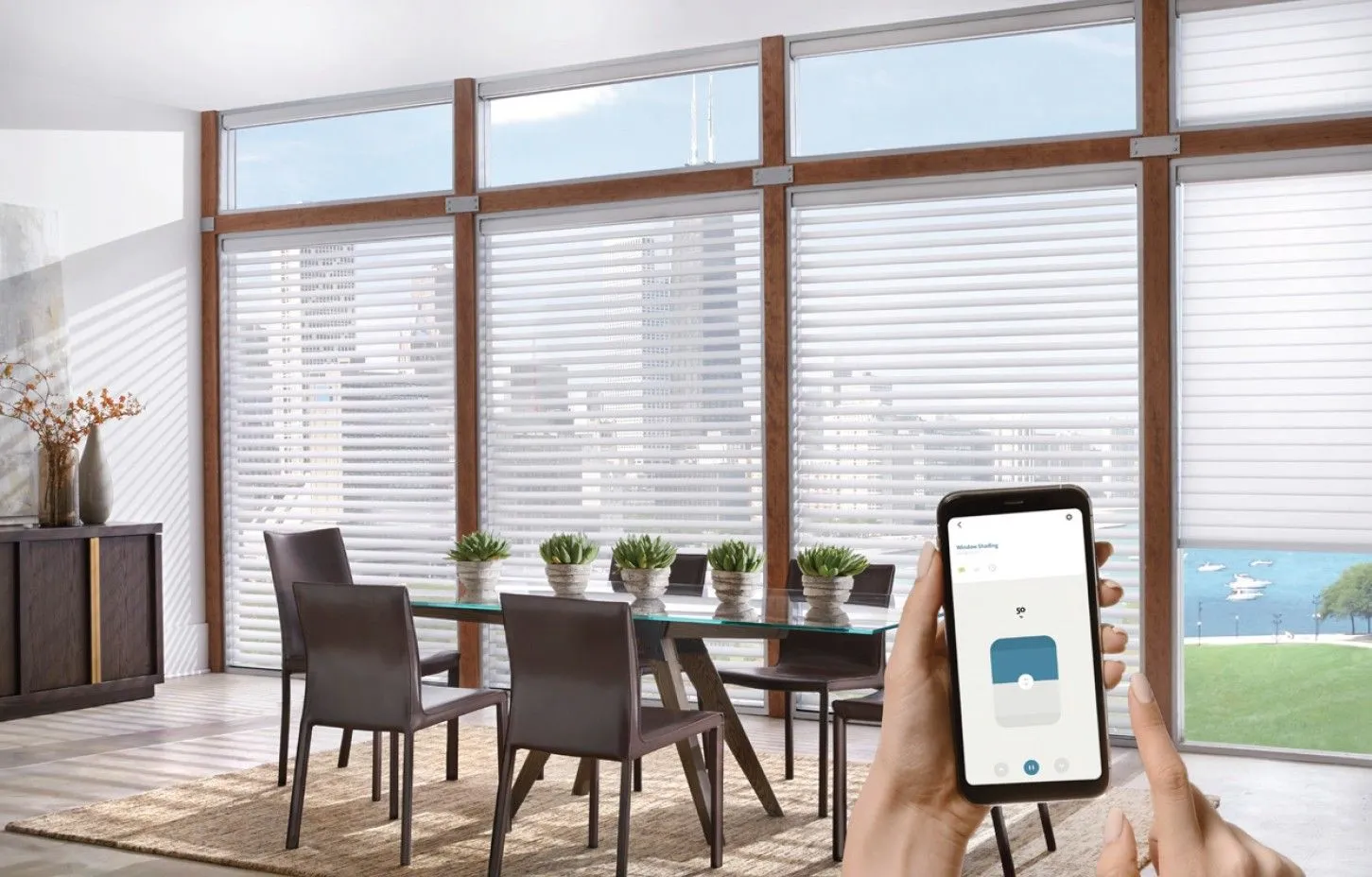Alta Honeycomb Shades Phone App Motorized Automation Fashioninteriors