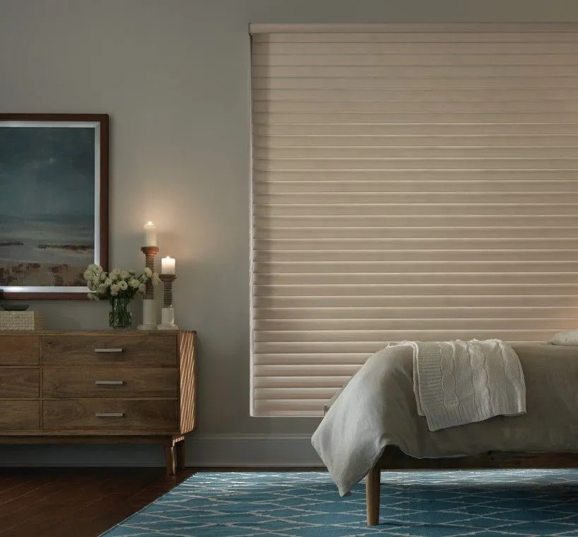 Alta Sheer Shades Bedroom Beige Closeup Fashioninteriors