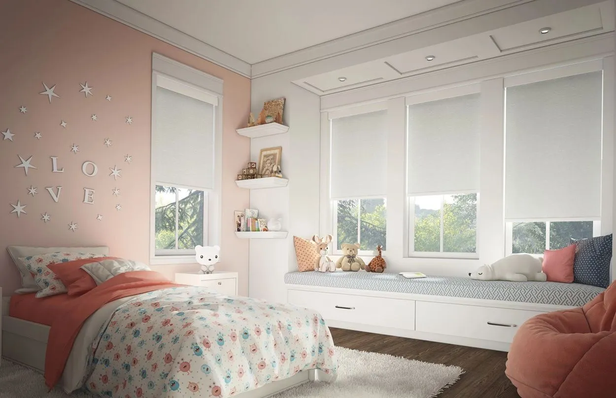 Alta Window Fashions Roller Shades Kidsroom Girl Pink Fashioninteriors 2025
