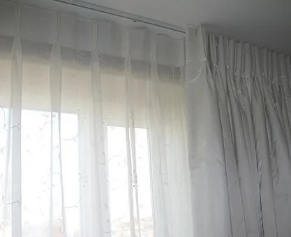 Ceiling Mount French Pleat Style Motorized Drapery Fashioninteriors