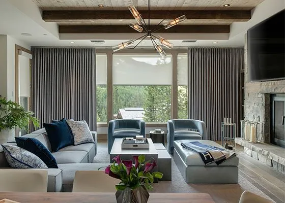Ceiling Mount Lutron Drapery Track Fashioninteriors