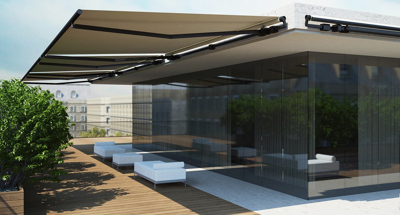Corradi Awning Modern Outdoor Tan