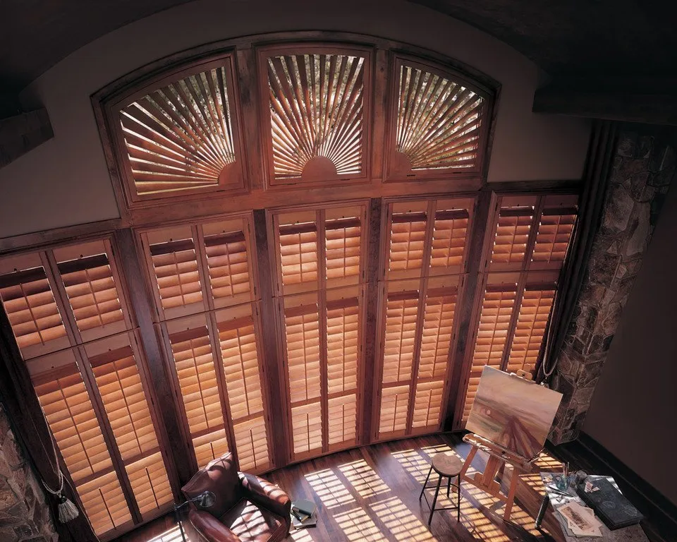 heritance hardwood shutters specialty shapes hd 2880w