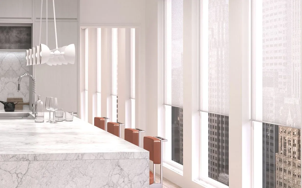 Lutron Palladiom Roller Shade Privacy Sheers White Apartment Newyork City Fashioninteriors 2024