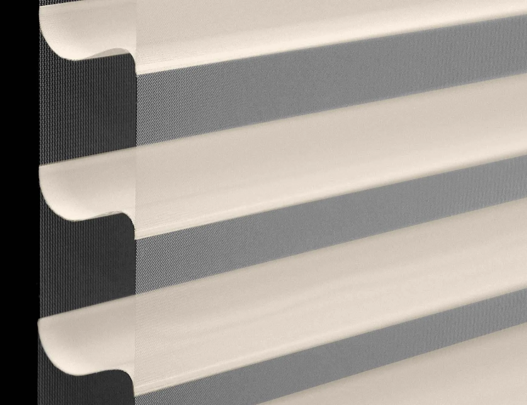 Lutron Sivioa Qs Horizontal Sheer Blinds 2inch Vane Light Filtering Fabric Fashioninteriors