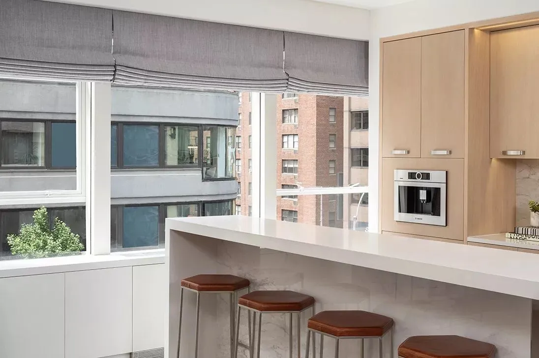 Lutron Sivoia Qs Romanshades Fabrication Kit Kitchen Gray Open Fashioninteriors