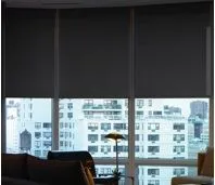 Lutron Sivoia Qs Triathlon Rollershades Blackout Fabric Fashioninteriors 2