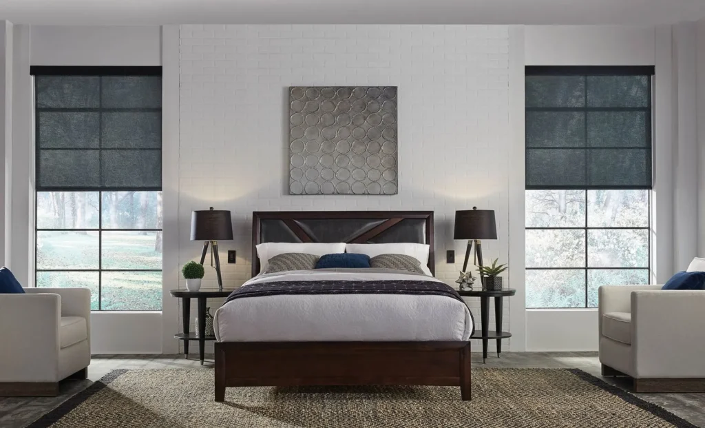Lutron Sivoia Qs Triathlon Rollershades Hero Banner Bedroom Sheerweave Fashioninteriors