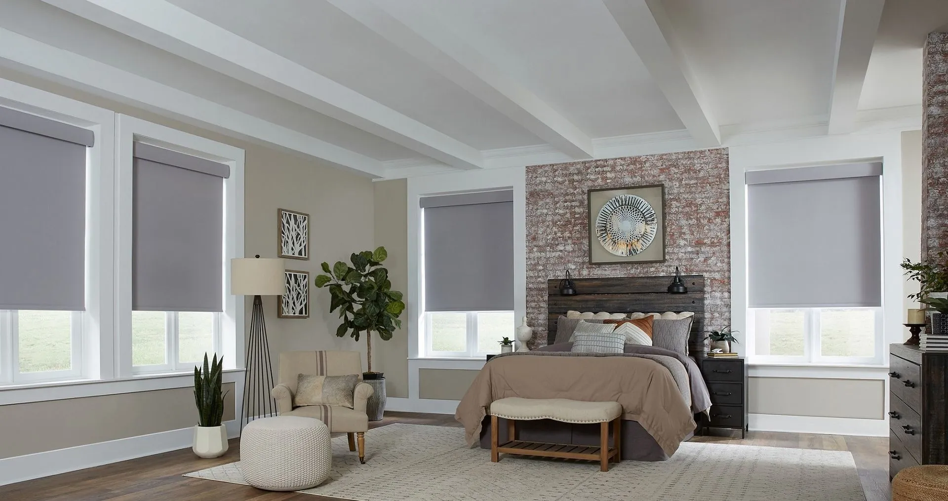 Lutron Sivoia Qs Triathlon Rollershades Hero Banner Bedroom White Blackout Fashioninteriors 1d 7119ed