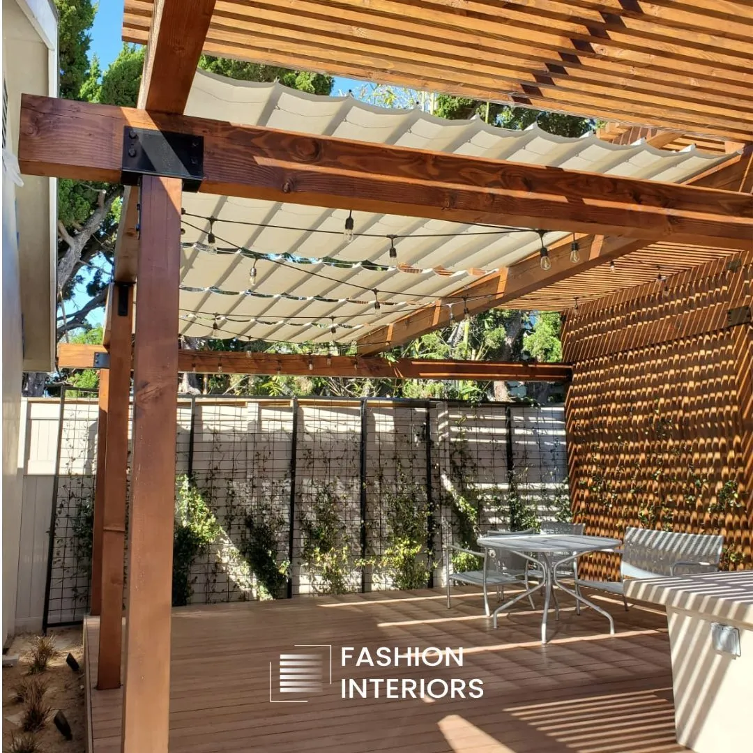 Custom Outdoor Pergola Shade Summer Patio Fashioninteriors 4
