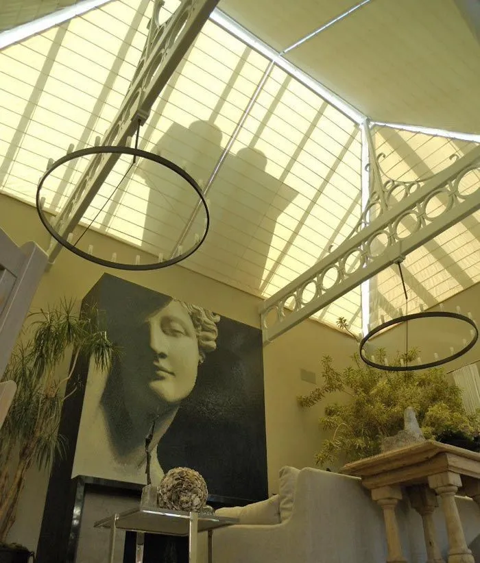 Custom Specialty Romanshade Skylight Fashioninteriors