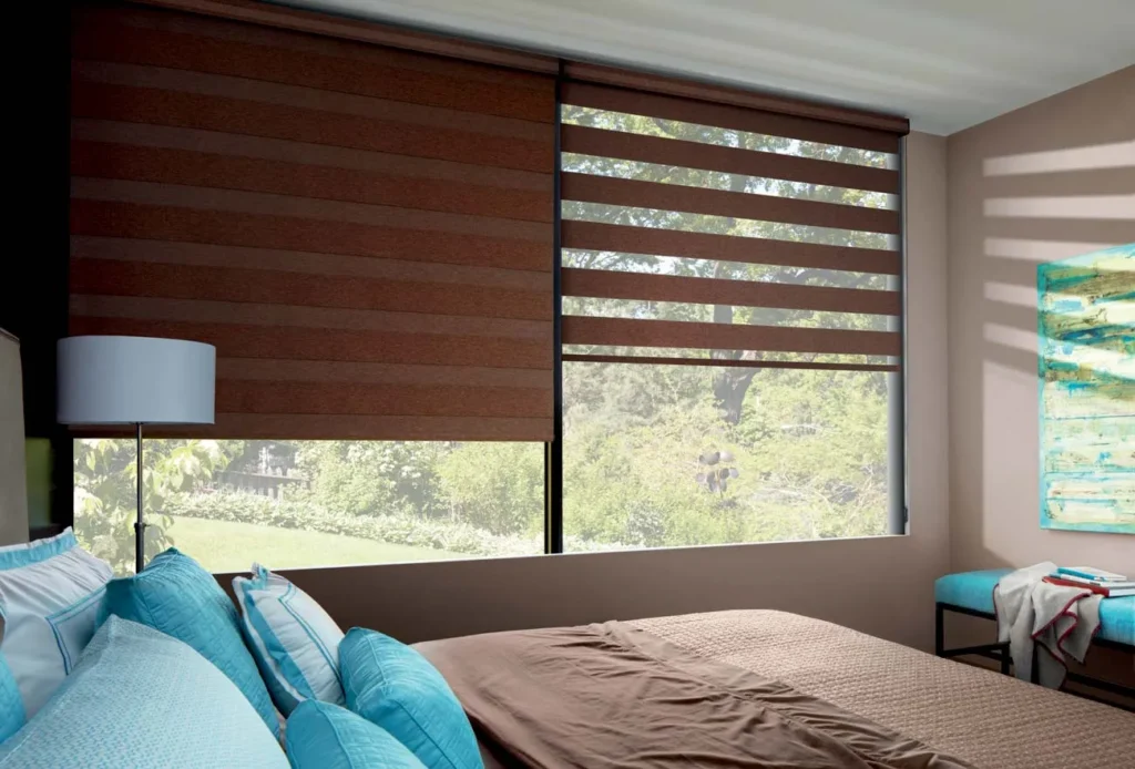 Designer Banded Shades Bedroom Transitional Hd 2017