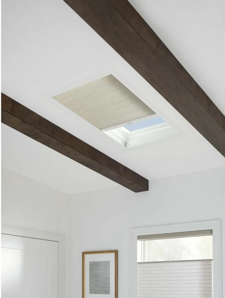 duette honeycomb shades skylight bedroom beam traditional hd2019 2880w