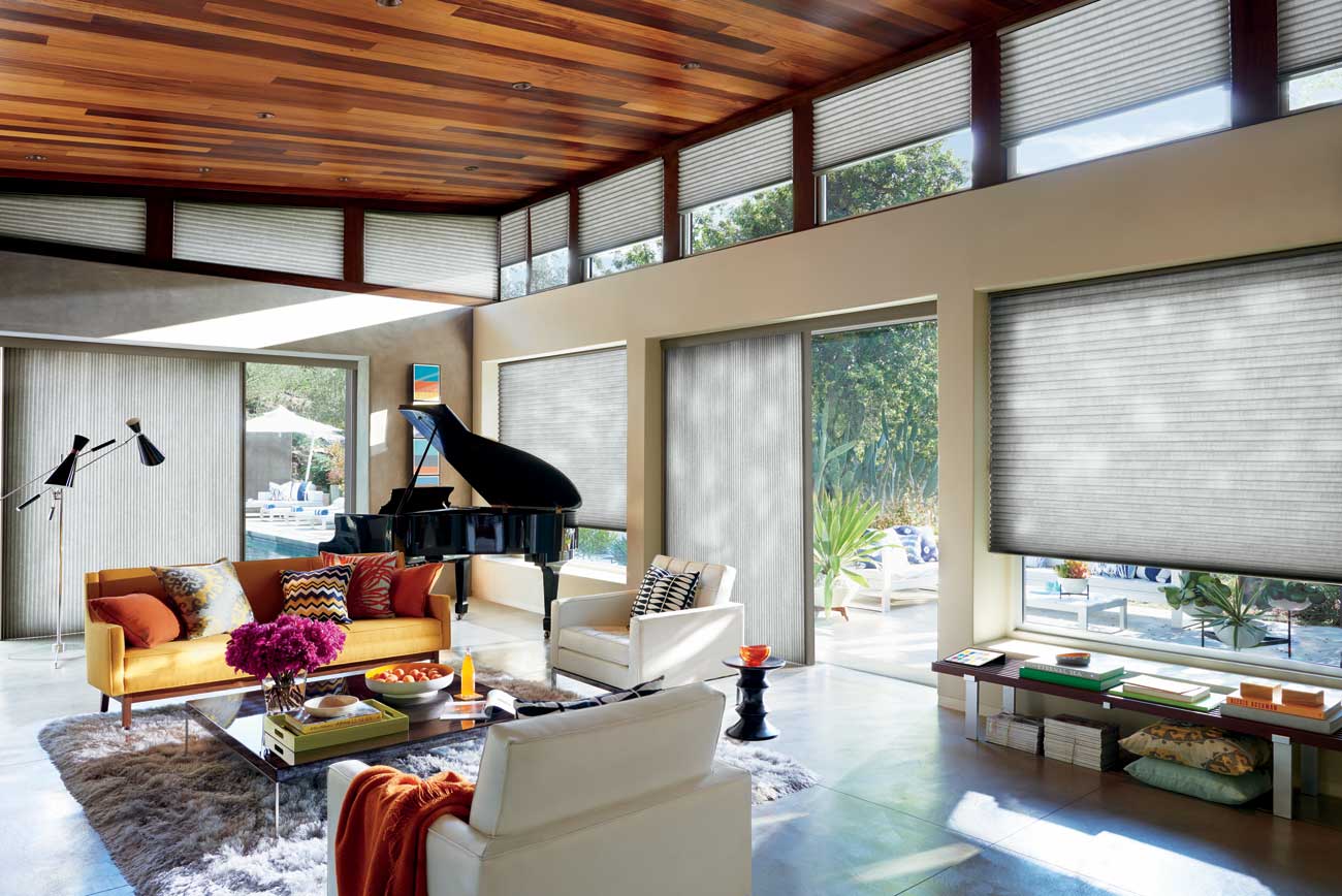Duette Honeycomb Shades Trapezoid Livingroom Hd 2018