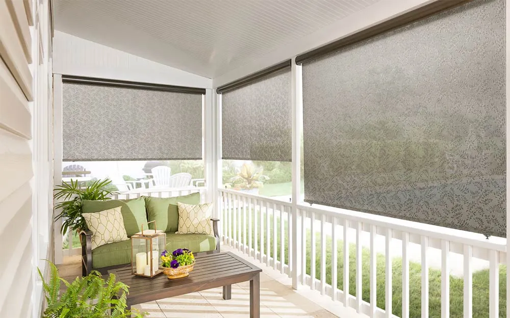 Durasol Outdoor Exterior Screen Shade Pattern Traditional Patio Deck Porch 2018