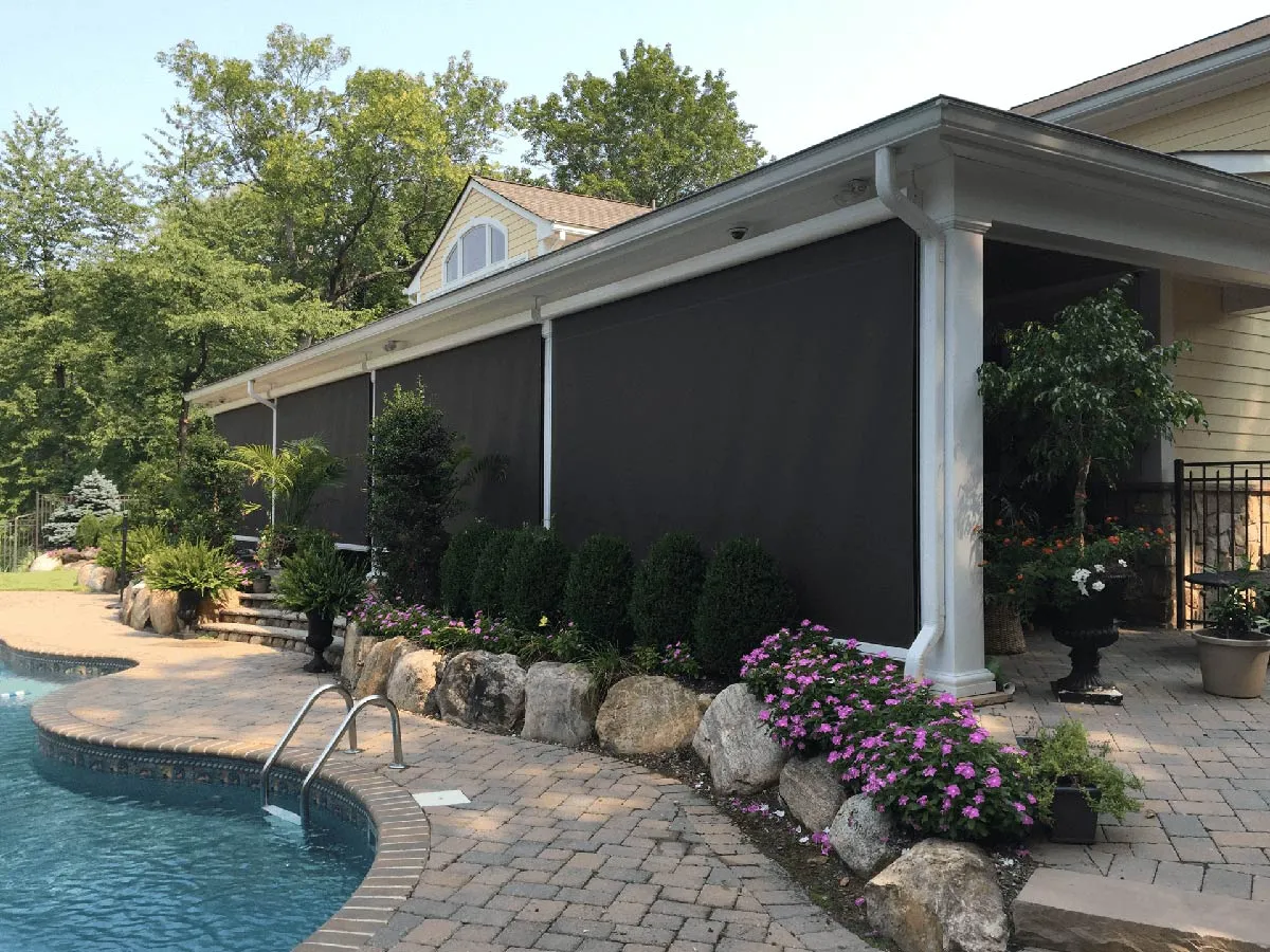 Durasol Outdoor Exterior Shade Screen Traditional Backyard Patio Pool 2018