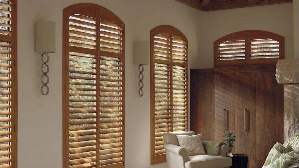Heritance Wood Shutters Arched Livingroom Hd 2014