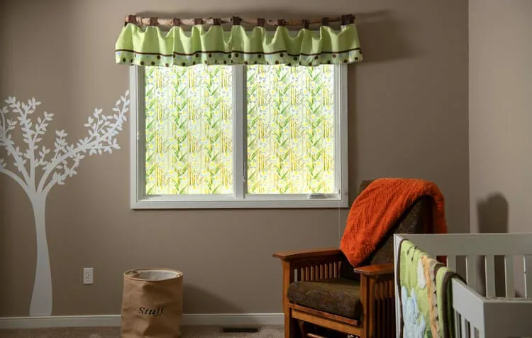 House Residential Green Solar Pattern Design Window Tint Film Kids Bedroom Nursery Traditional 2019