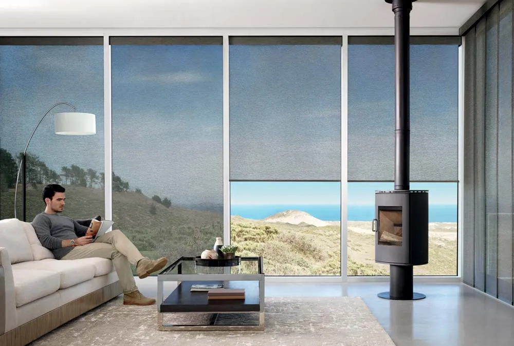 Hunterdouglas Skyline Rollershades Livingroom Modern Modelreading 2020