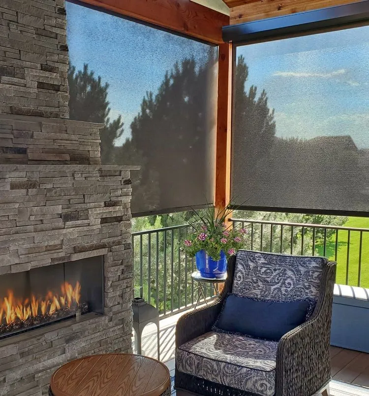 Insolroll Exterior Rollershades Patioshades Outdoorporch Fashioninteriors