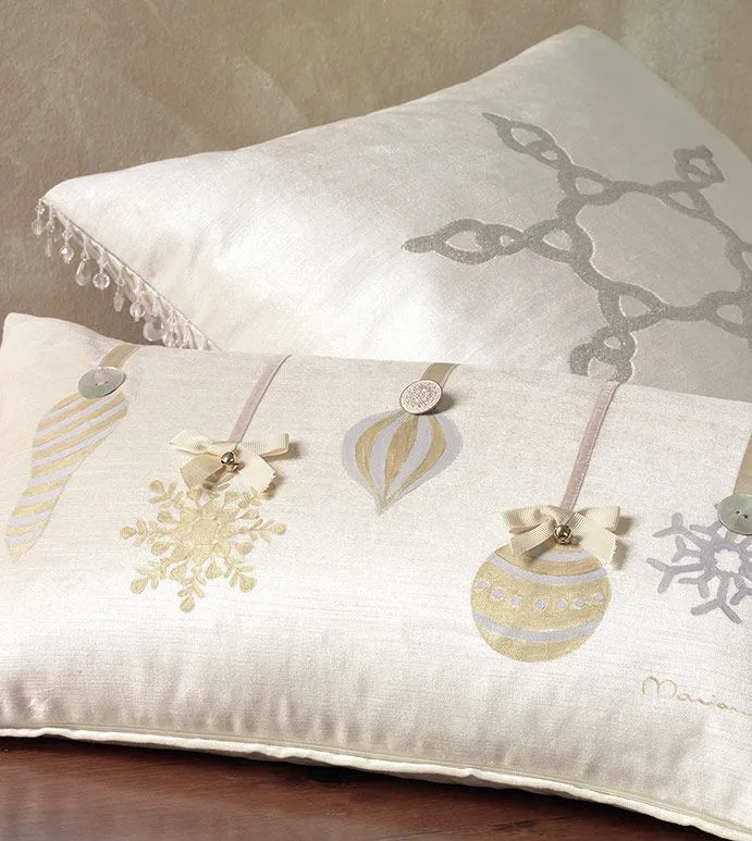 Lucerne Ivory Ornament Custom Decorative Pillow Christmas Group 2023