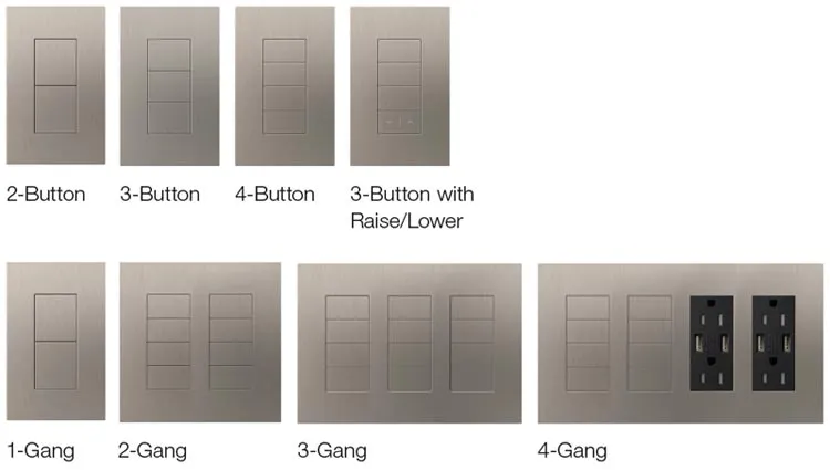 Lutron Homeworks Qs Palladiom Controlkeypad Styles Buttons