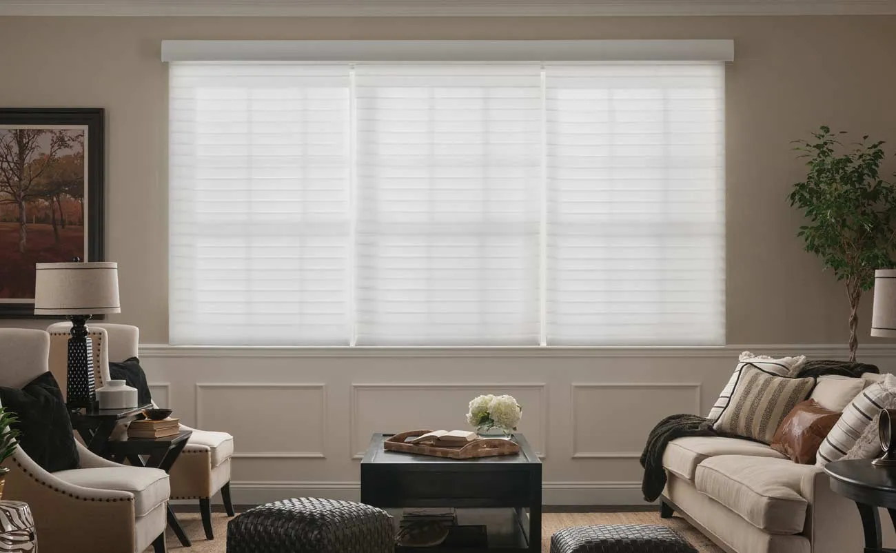 Lutron Motorized Shades Sheers Livingroom Transitional Farmhouse 2018