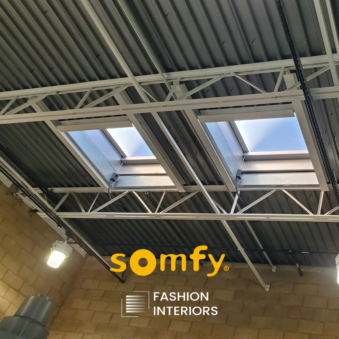 Mesa Water Company Somfy Motorized Skylights Power Panel Switch Controls Commercial Fashioninteriors Costamesa Open