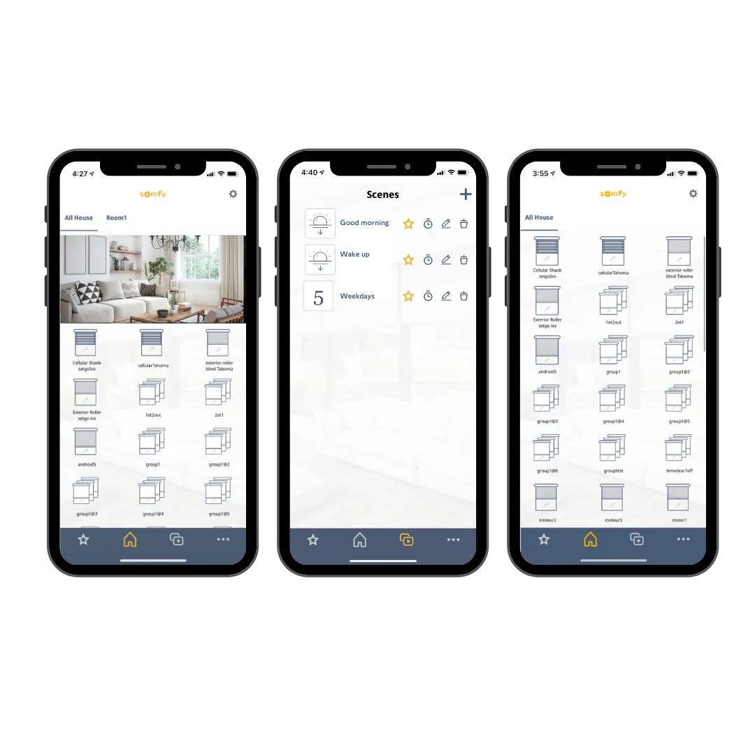 Motorized Rollershade Mobileapp Insolroll Fashioninteriors