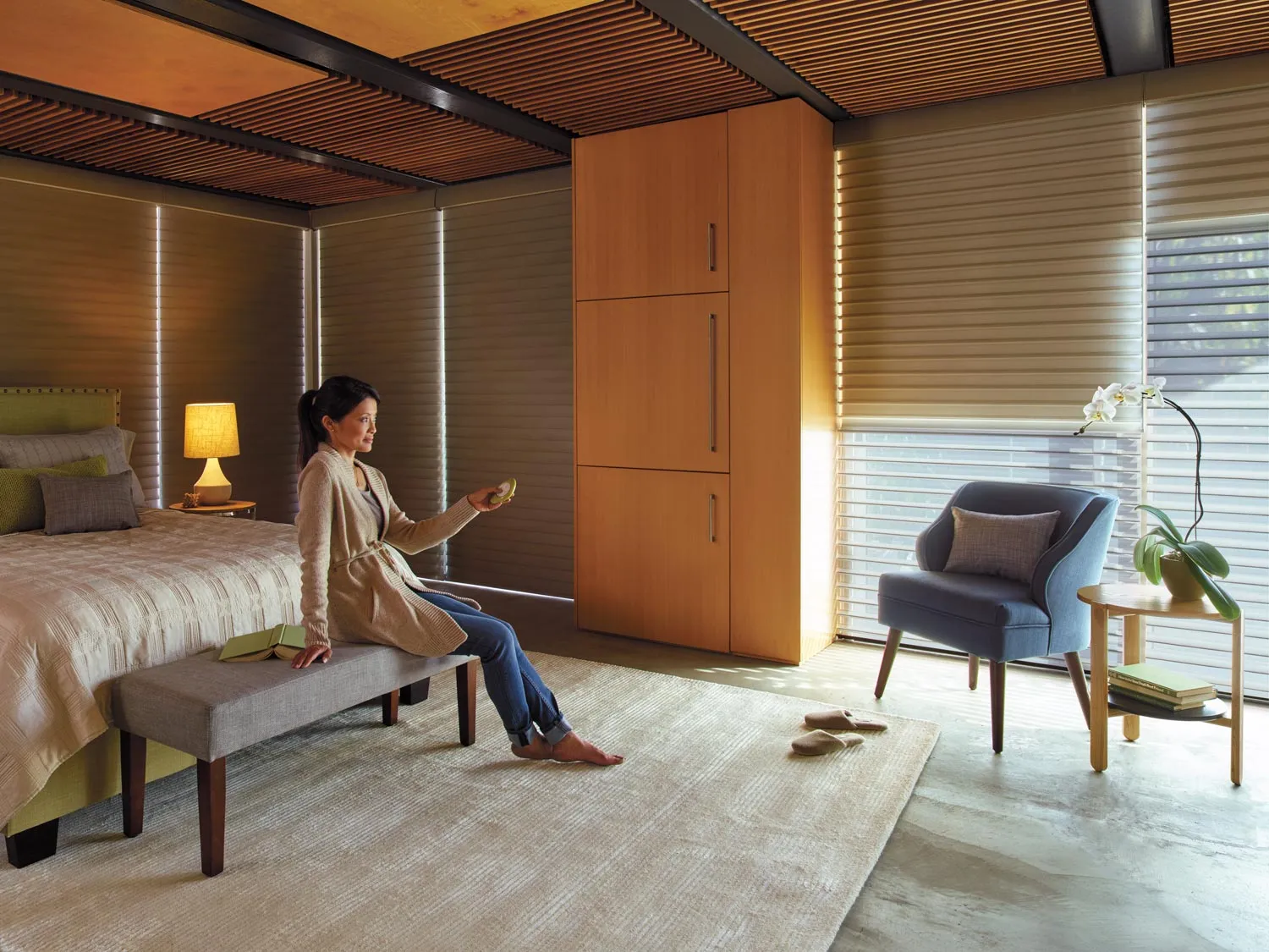 Nantucket Shades Bedroom Pebble Remote Hd 2016