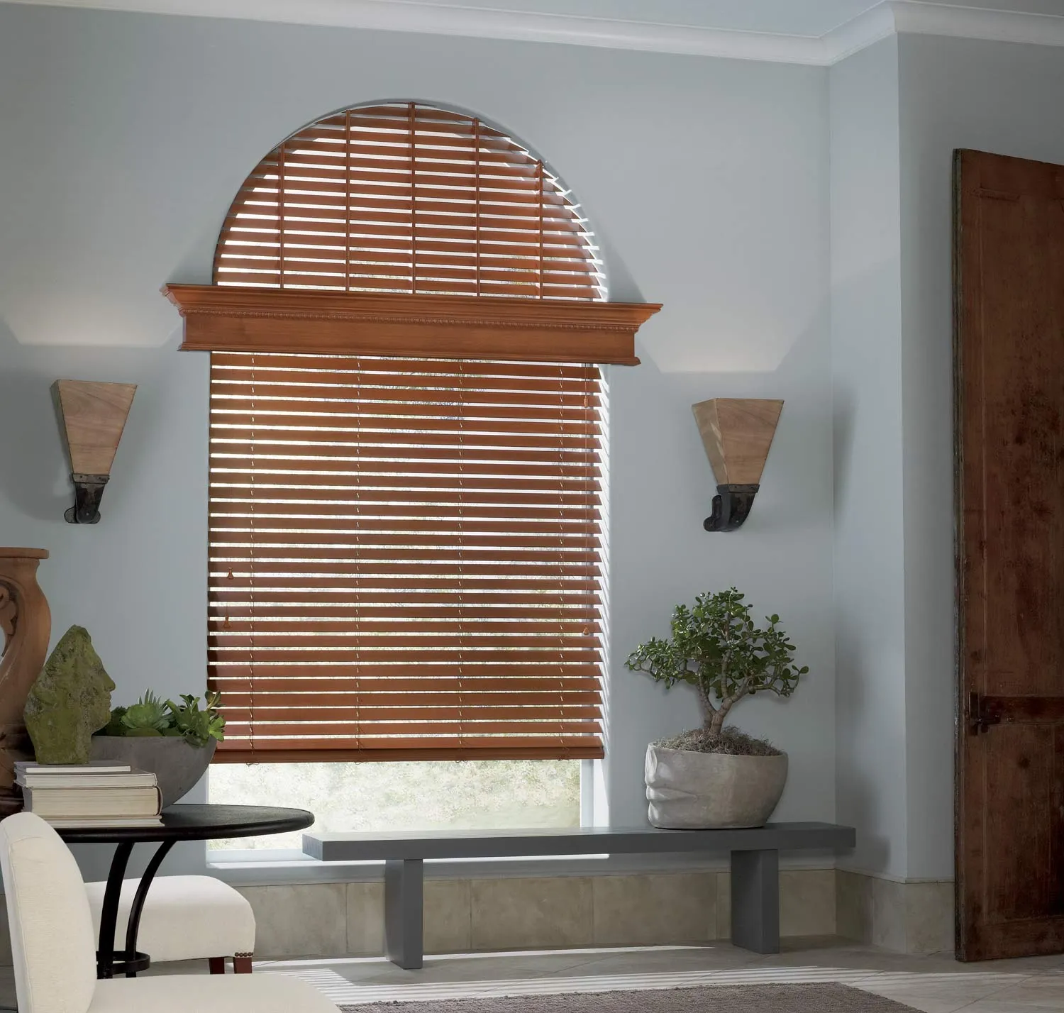 Parkland Wood Blinds Arched Entryway Hd 2016