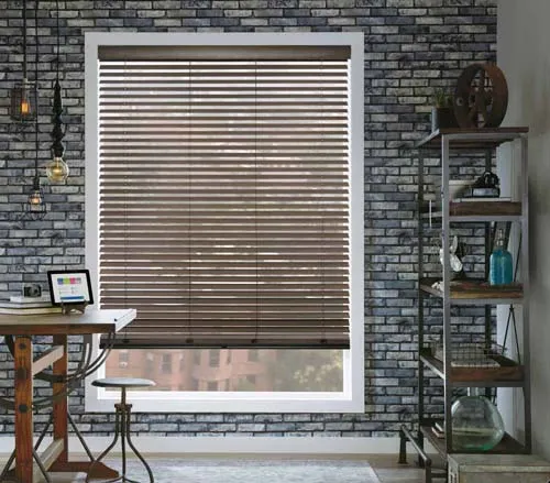 parkland wood blinds cornice office rustic hunterdouglas fashioninteriors 2017 md 1920w