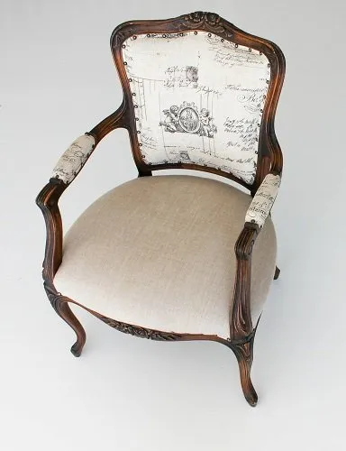 Reupholster White Chair
