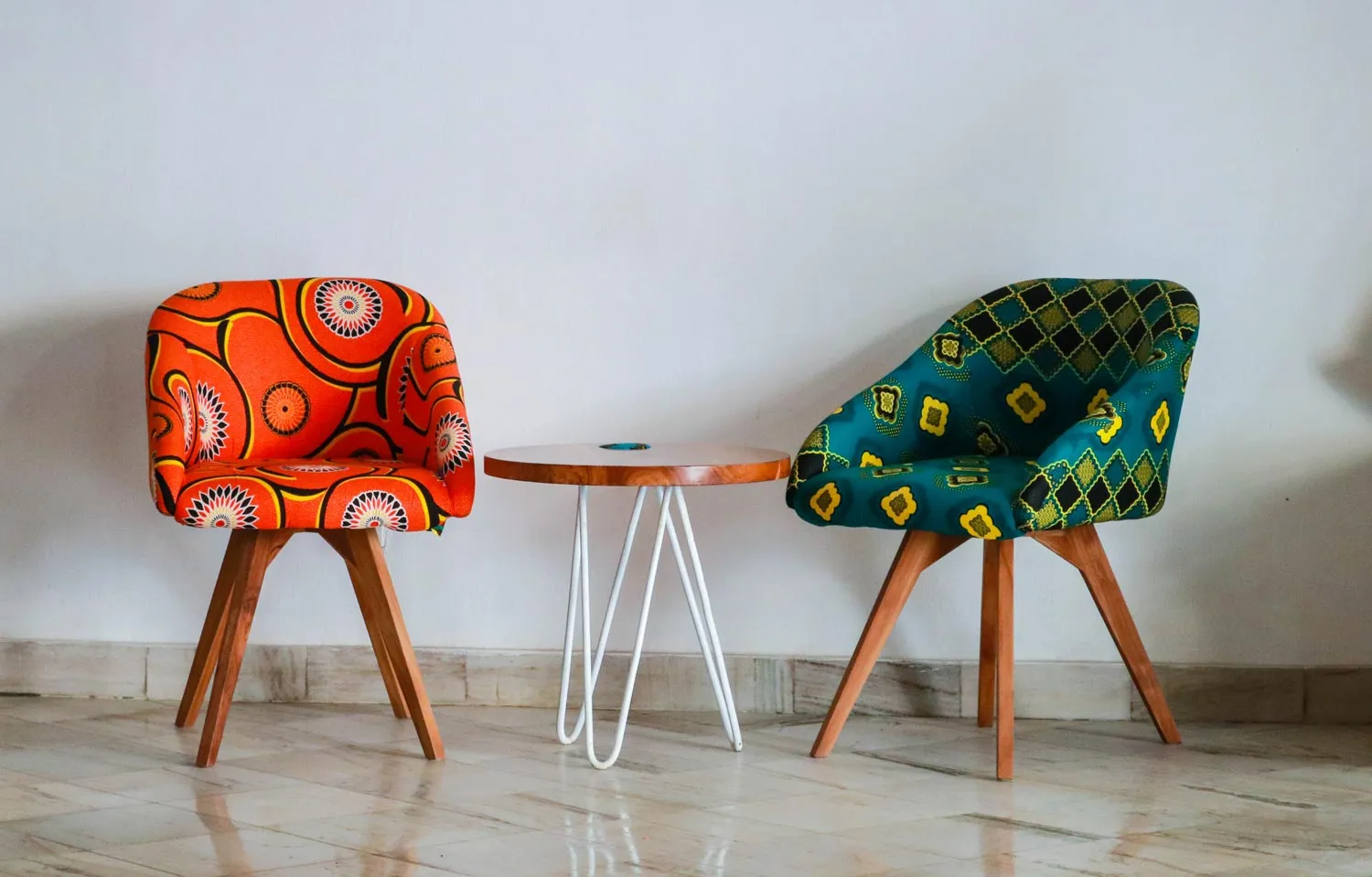 Reupholstery Colorful Chairs
