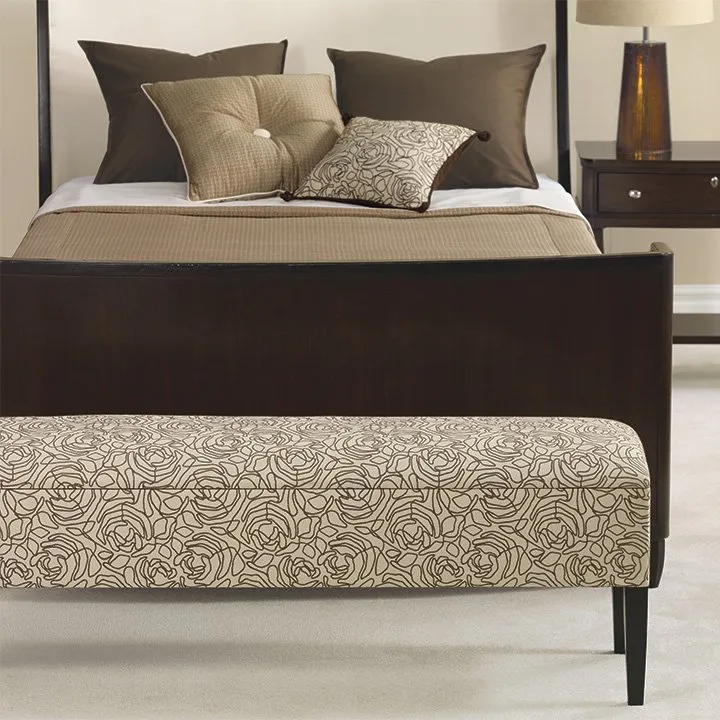 Reupholstery Floral Bedroom Bench