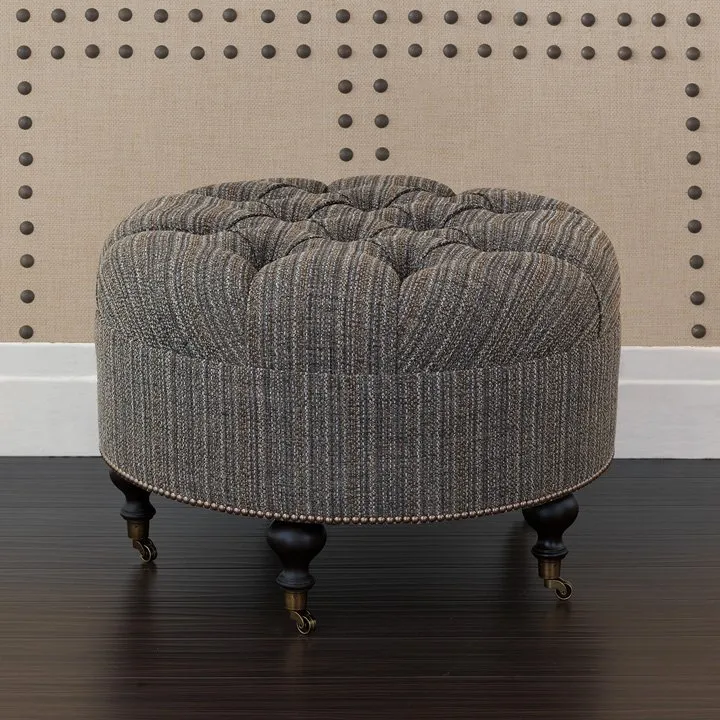 Reupholstery Round Ottoman