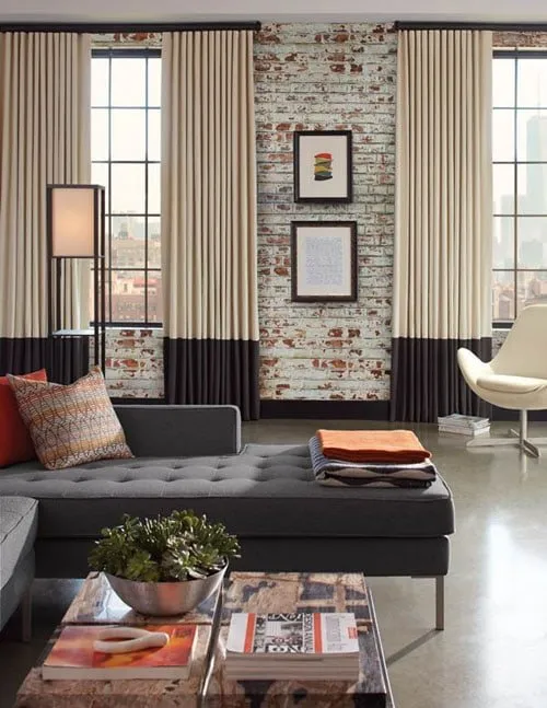 Ripple Fold Drapery Fabricut Contemporary Livingroom Fashioninteriors Md 2018