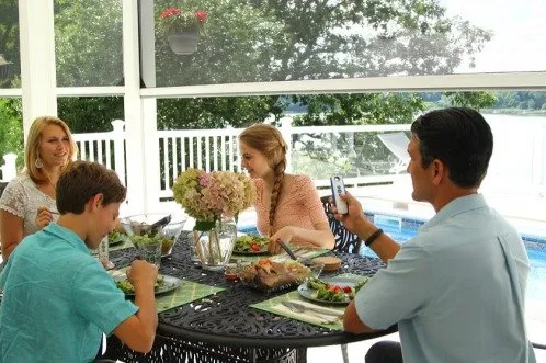 Somfy Motorized Exterior Screens Patio Family Remote Control 2018