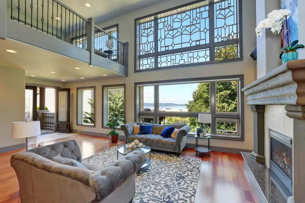 Tableaux Decorative Grilles Residential Window Treatment Traditional Gray Modern Livingroom Big Window Lakeview 2019