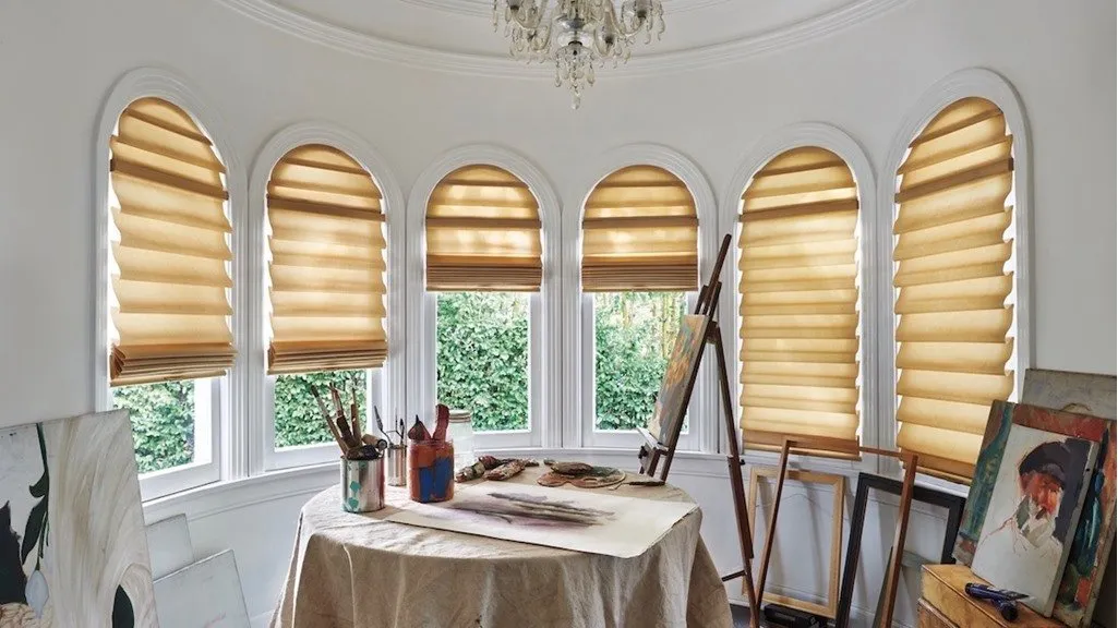 Vignette Roman Shades Arched Office Hd 2015